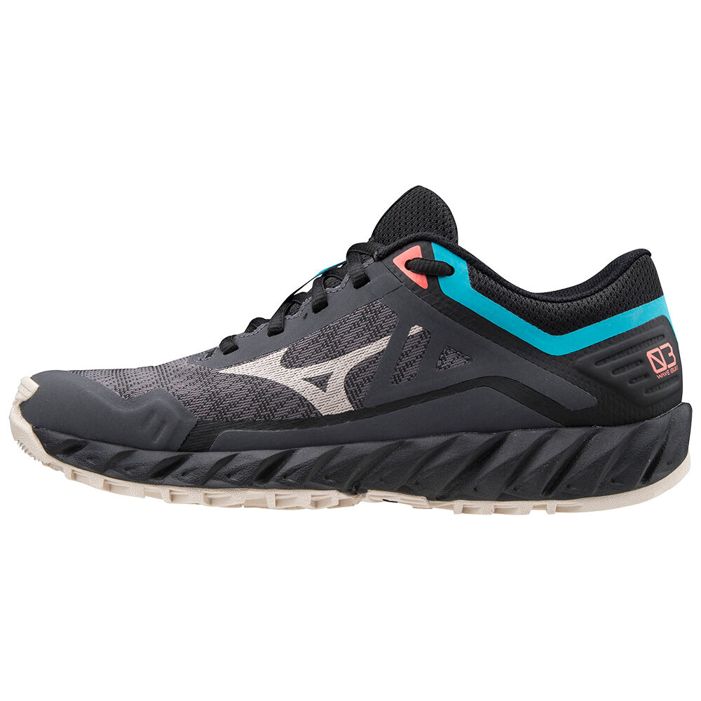 Damske Trail Bežecká Obuv Mizuno Wave Ibuki 3 Čierne/Siva/Modre Vypredaj GTQE12967